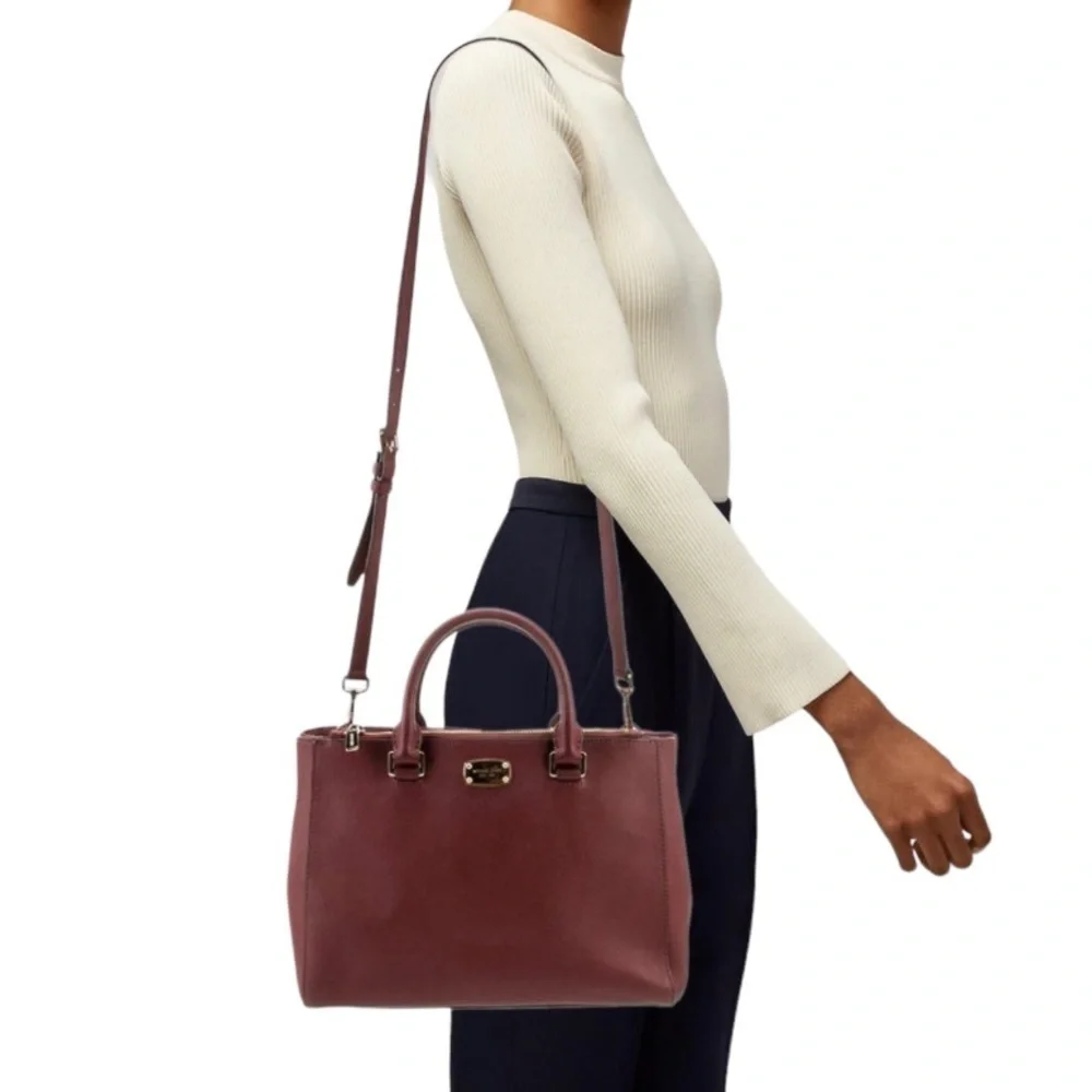 Michael Kors Two Way Merlot Convertible Handbag